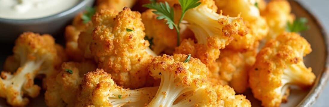 Rețetă Hipocalorică Conopidă Crocantă cu Sos Picant de Iaurt