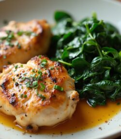 Rețetă Hipocalorică Rulouri de Pui Învelite în Spanac, Stil Grecesc