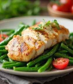 Rețetă Hipocalorică Salată Mediteraneană cu Piept de Pui și Fasole Verde Crocantă