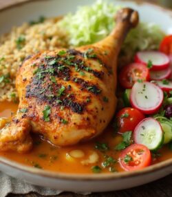 Rețetă Hipocalorică Tocăniță de Pulpă de Pui la Gril cu Bulgur și Legume Crocante