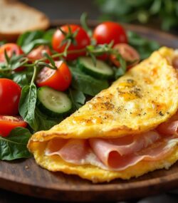 Rețeta hipocalorică și low carb omletă cu legume de sezon