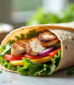 Rețetă hipocalorică Wrap de Pui cu Legume și Cașcaval Light