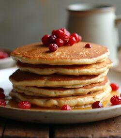 Rețetă hipocalorică pancakes sănătoase din tărâțe de ovăz cu fructe goji