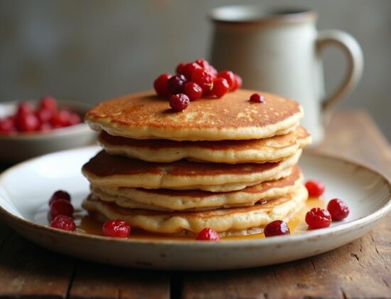 Rețetă hipocalorică pancakes sănătoase din tărâțe de ovăz cu fructe goji