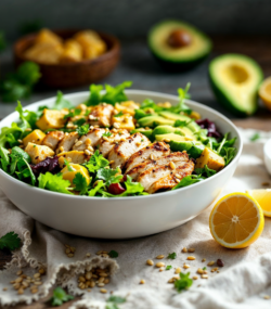 rețetă paleo bowl cu pui și avocado