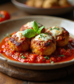 Rețetă south beach. low carb high protein chifteluțe de vinete și pui cu sos de roșii