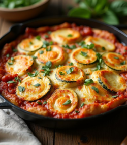 Rețetă south beach tartă de dovlecei cu pui și mozzarella