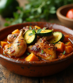 Rețetă dieta paleo tocăniță aromatică de pui cu zucchini și vinete