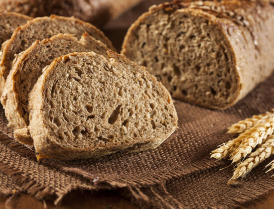 paine integrala din grâu feliată