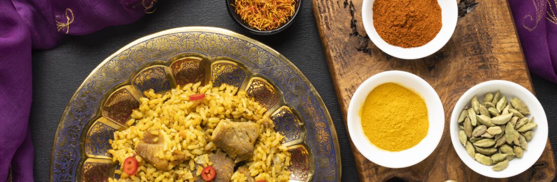 Imagine de sus cu alimente din dieta indiana