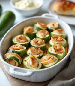 Rețetă Rulouri de Dovlecel cu Brânză Cottage și Pui