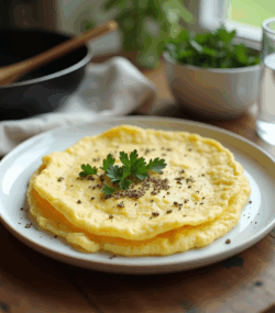 Rețeta omletă din albușuri cu ierburi aromatice