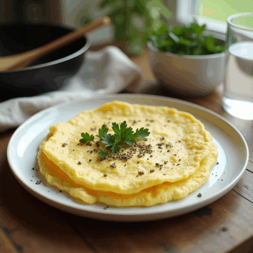 Rețeta omletă din albușuri cu ierburi aromatice