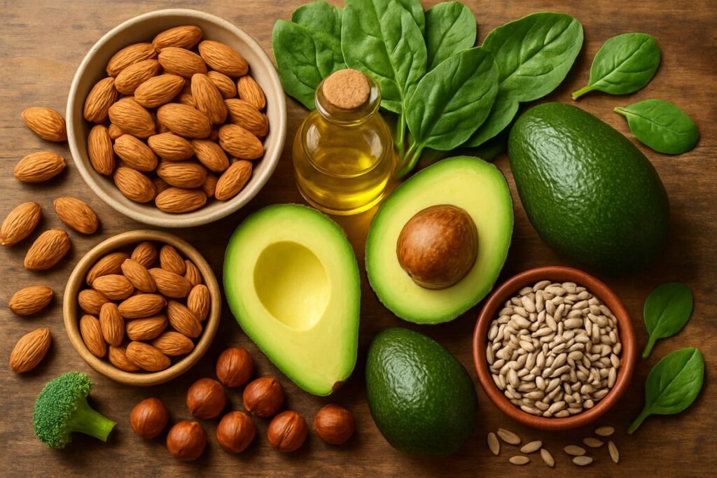 Avocado, nuci și semințe - alimente bogate în vitamina E