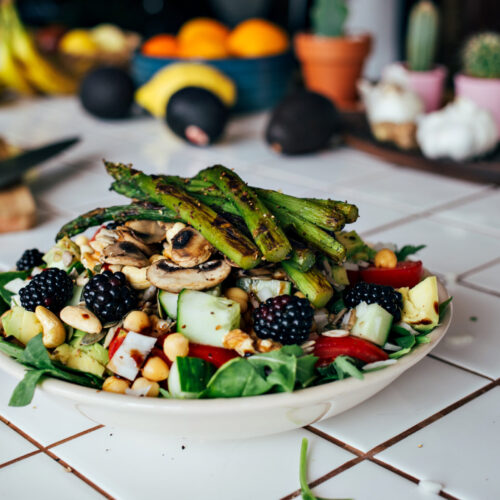 Imagine de aproape cu un preparat vegetarian, potrivit pentru dieta flexitariana