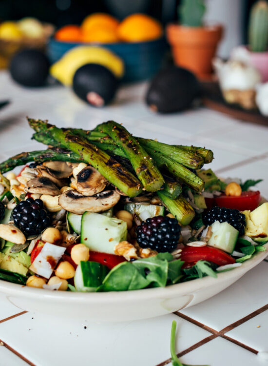 Imagine de aproape cu un preparat vegetarian, potrivit pentru dieta flexitariana