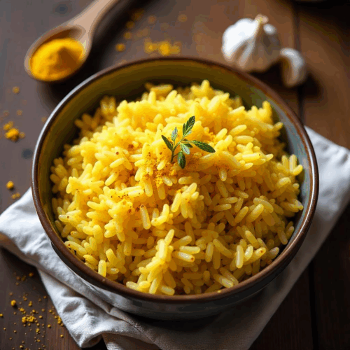 Rețeta orez basmati cu turmeric și usturoi