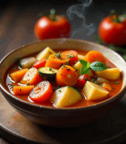 Rețeta tocăniță de legume cu cimbru și foi de dafin