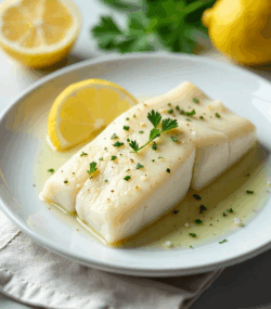 Rețetă cod la abur cu lămâie și pătrunjel