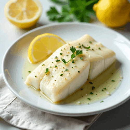 Rețetă cod la abur cu lămâie și pătrunjel