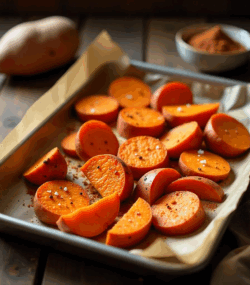 reteta Cartofi dulci copți cu scorțișoară