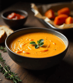 Rețeta supă cremă de legume coapte