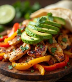 Rețeta hipocalorica fajitas cu piept de pui și avocado