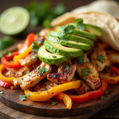 Rețeta hipocalorica fajitas cu piept de pui și avocado