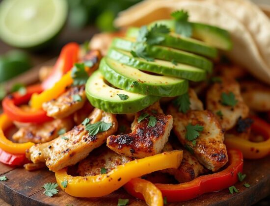 Rețeta hipocalorica fajitas cu piept de pui și avocado