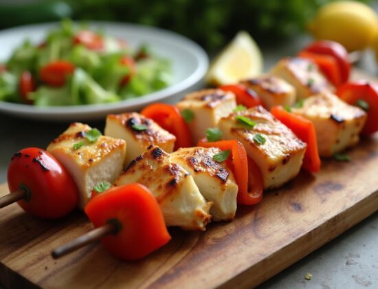 Rețeta Atkins frigărui de pui la grill