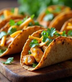 Rețeta hipocalorică mini tacos cu pui și cheddar