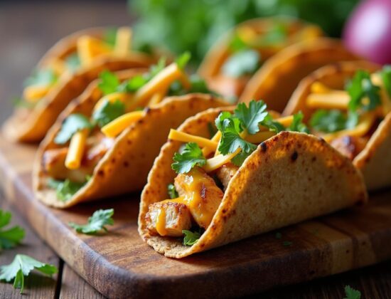 Rețeta hipocalorică mini tacos cu pui și cheddar