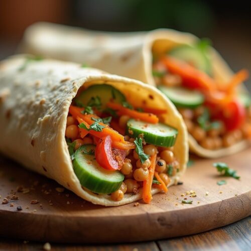 Rețeta hipocalorică și vegană shaorma de post cu tahini