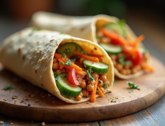 Rețeta hipocalorică și vegană shaorma de post cu tahini