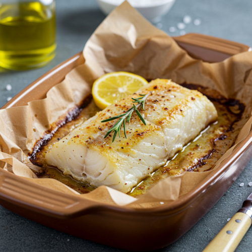 Rețeta file de cod la cuptor